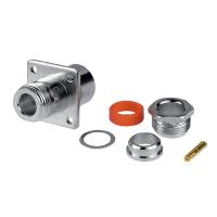 N-242B Разъем ВЧ N-type female - интернет-магазин оборудования для радиосвязи Альфа-Ком город 