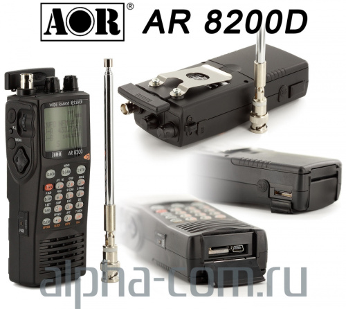 AOR AR-8200D Соединительные разъемы приемника