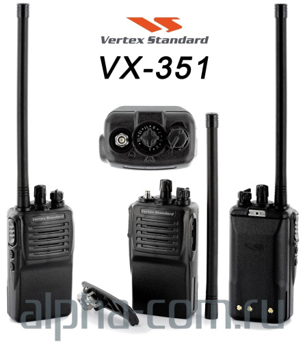 Радиостанция Vertex VX-351 UHF - интернет-магазин оборудования для радиосвязи Альфа-Ком город Москва